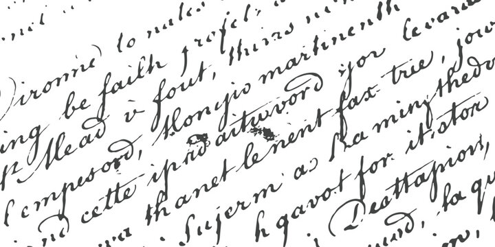 Old antique handwritten cursive letter text on aged paper