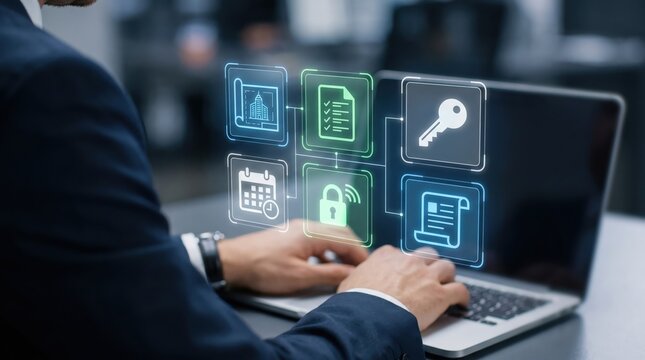 Real Estate Project Operations Management: Corporate Property Development Blueprint, Smart Contract Key Verification, and Construction Document Workflow Checklist using Executive Digital Hologram