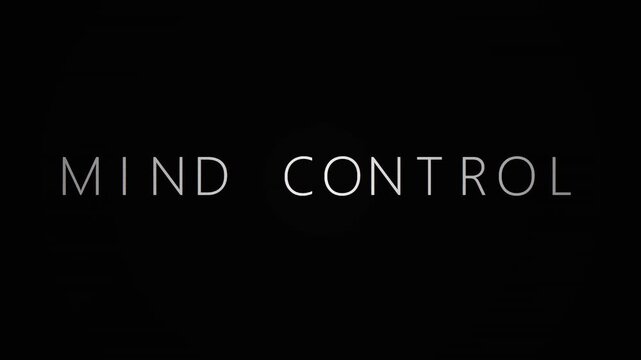 Mind Control Text with Digital Noise and Subtle Texture