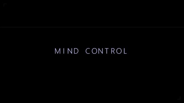 Mind Control Text Minimalist Title Graphic