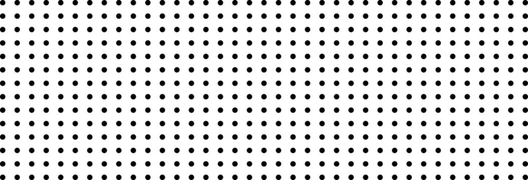 Small Black Dots Geometric Grid Pattern Simple Abstract Monochrome Background