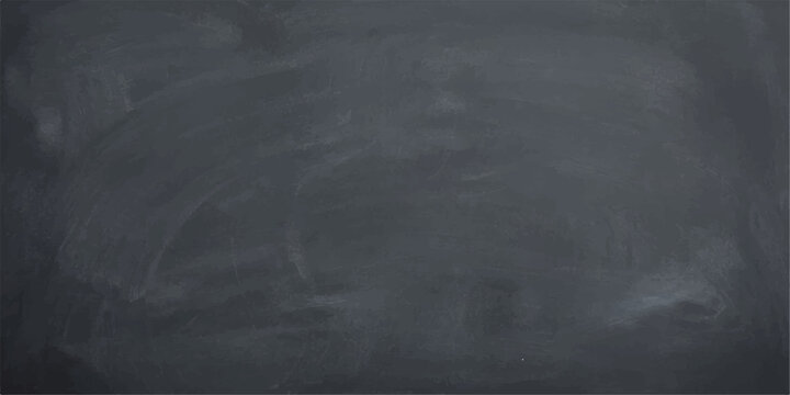 Blank chalkboard surface with chalk dust smudges during a lesson for educational concepts Vector Illustration