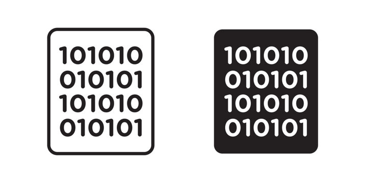 Binary code icon