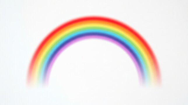 rainbow in the shape of a heart