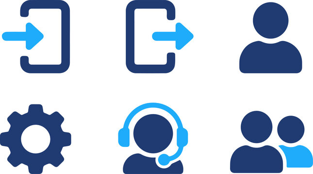 User Interface & Account Management Icons Set