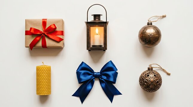 christmas decoration on the table