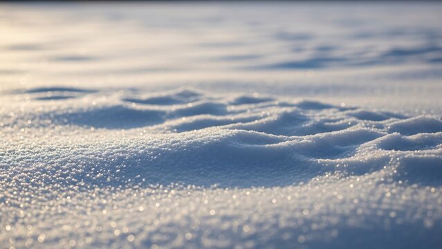 Close-up of snow texture