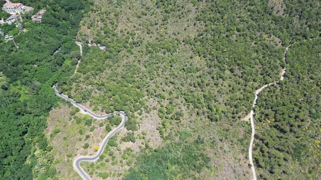 Road to Vesuvio volcano