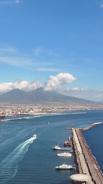 Naples city street atmosphere showing urban life and Mediterranean architecture in Italy.