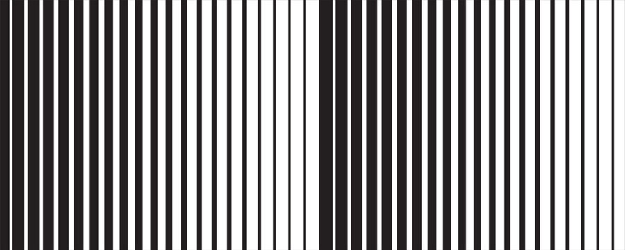 Halftone gradient lines pattern. Faded halftone black lines. Faded gradient background. Horizontal abstract geometric texture with parallel lines.
