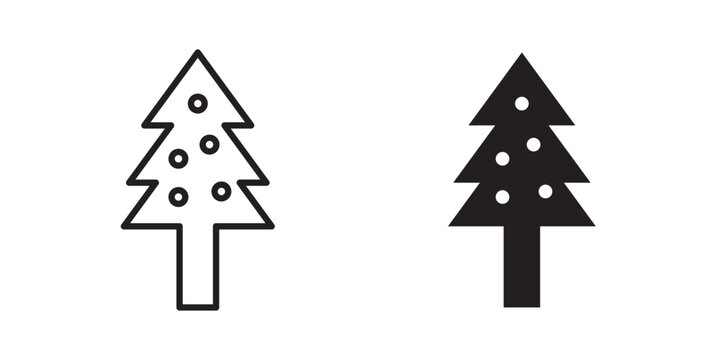 Tree christmas icon