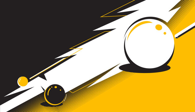 Abstract snooker background design. Sport concept