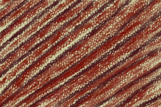 Abstract diagonal red and cream woven texture background