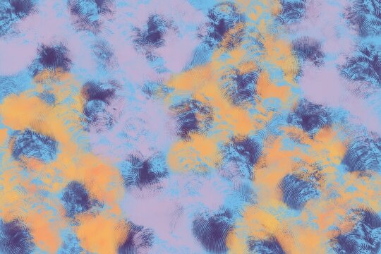 Pastel abstract brush texture in blue lilac and gold