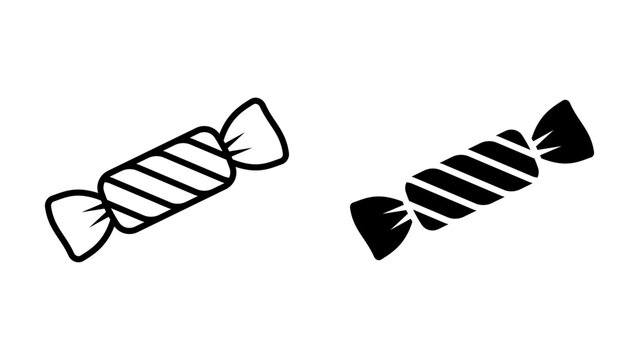 Candy icon set. for mobile concept and web design. vector illustration