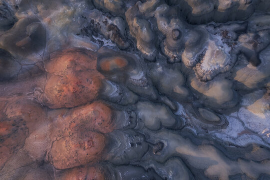 Abstract sandstone textures at White Pocket, Utah desert