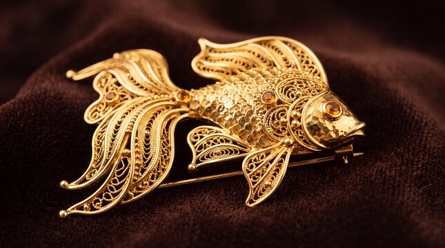 Goldfish, brooch, Christmas ornament