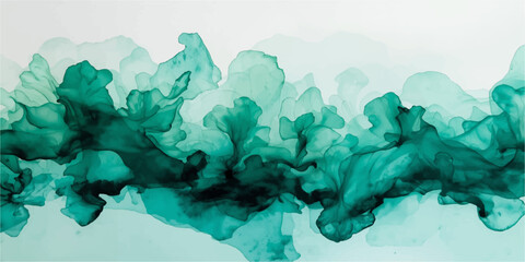 Abstract Blue Watercolor Background with Ocean Sky Landscape Iceberg Glacier and Nature Inspired Artistic Illustration Texture for Travel and World Map Design © Angel