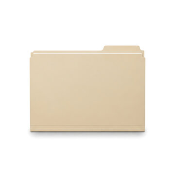 Beige folder with tab