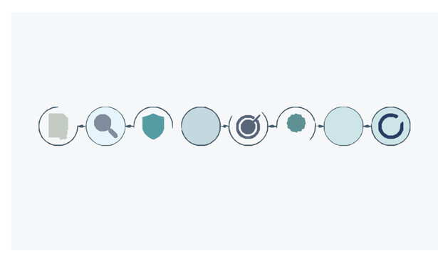 Truth and Objectivity Icon Set Vector Banner with Quality Verification Symbols
