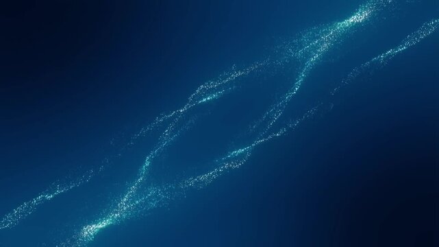 Oceanic Current Abstract: Ethereal blue currents swirl and dance, creating mesmerizing patterns of light and motion in the deep ocean.