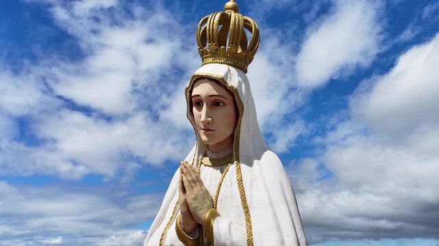 Our Lady Of Fatima Monument In Crato Ceara Brazil. Bird Eye View Of Church Standing Tall Amidst Beautiful Scenery. Cities Of The World Landscape. Downtown Cityscape. Crato Ceara.