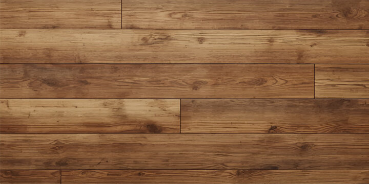 Rustic Old Brown Wooden Wall Texture Background with Natural Hardwood Planks and Weathered Timber Grain Pattern