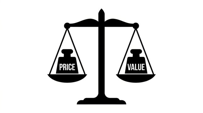 Balanced Scale with Price and Value