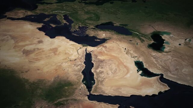 3D Earth Map Zoom to Tabuk Saudi Arabia Satellite View on World Map