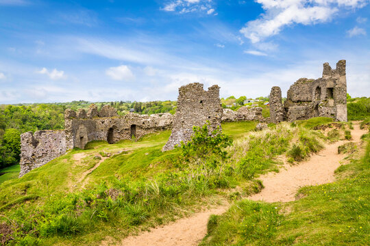 Pennard Castle, which Overlooks the Beautiful Three Cliffs Bay, Gower Peninsula, Wales, was Built in the 12th Century to Protect Against the Norman Invasion of Wales.