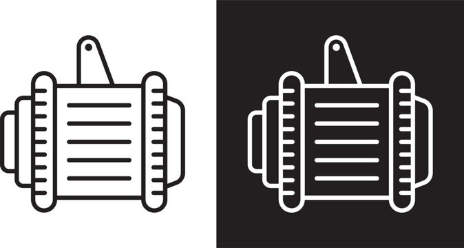 Car alternator icon