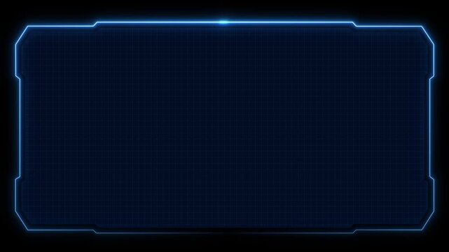 Abstract technology Hud frame background. Computer interface Hud motion texture. futuristic pattern for modern . 4k motion video Abstract Loop futuristic background. sci fi technology HUD UI frame