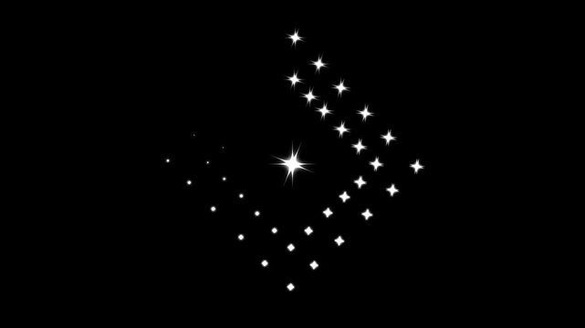 Shining star, light spark with rays. Light sparkle bling effect,overlay glowing explosion png effect.Shimmering magic stasr flash or glitter motion explosion, glimmer cartoon effect animation 4Kvideo