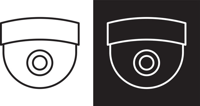 Dome cctv camera icon
