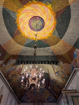 Oslo Church Ceiling Mosaic Gloria in Excelsis Deo