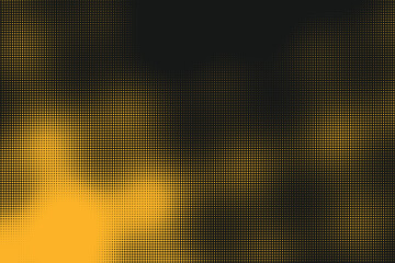Abstract halftone camouflage pattern with yellow and black gradient tones © Solaiman77