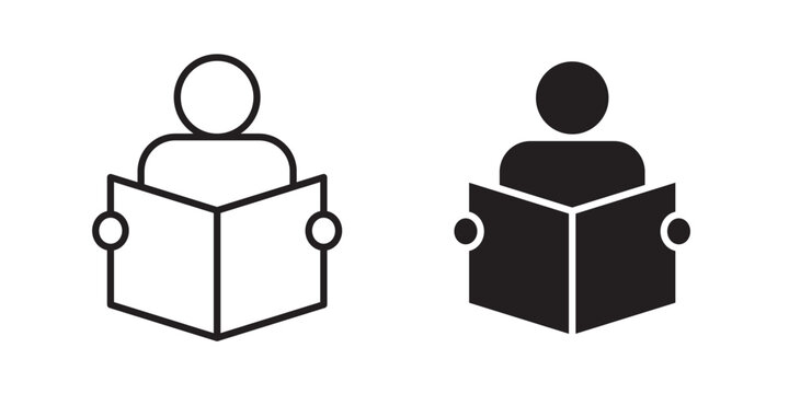 Reading book icon