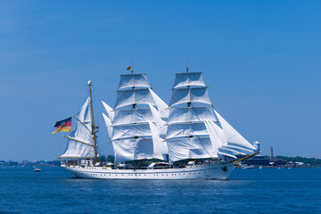 sailing ship in the sea © Vadim