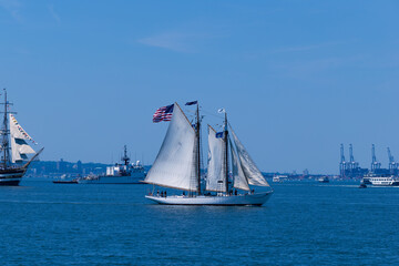 sailing ship in the harbor © Vadim