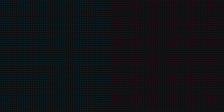 Dark abstract background with a subtle pixel grid pattern featuring a gradient of deep blue and red ideal for technology and digital themes