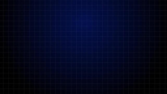 Dark deep blue background with subtle grid lines. Abstract glowing digital surface pattern for corporate business and modern technology design.
