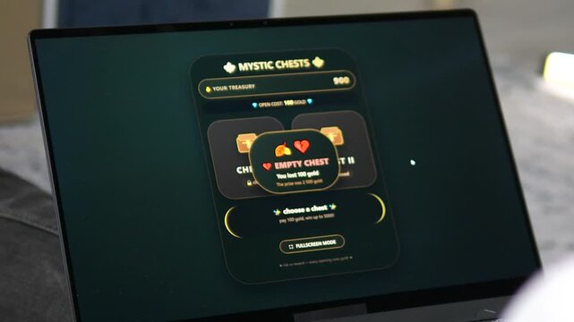 Emotional gaming journey captured on screen. The player experiences the tension of losing 100 gold followed by the euphoria of winning a 5,000 gold jackpot. 