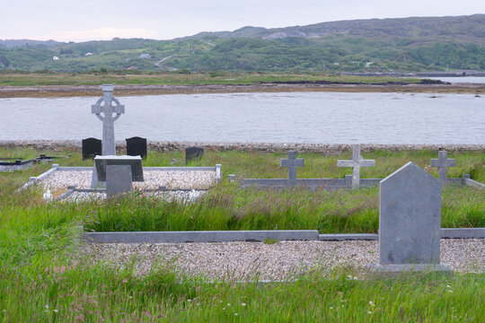 Coastal Cemetery in County Galway Ireland