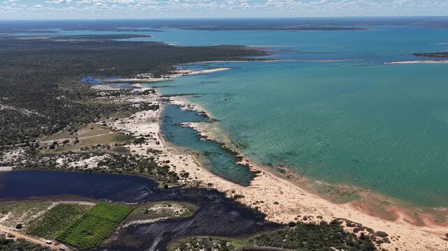 Sao Francisco Skyline In Casa Nova Bahia Brazil. Turquoise Lagoons And Sand Dunes Creating Inspiring Landscape. Wildlife Eco Tourism. Amazon Forest. Casa Nova Bahia.