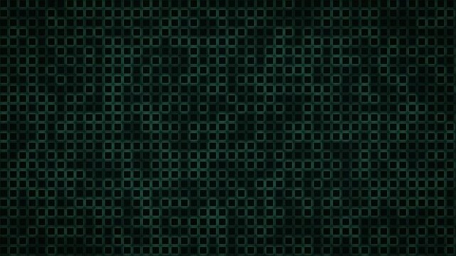 Mint green pixel grid pulsing in digital dissolve animated abstract background