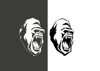 gorilla head © Bazso