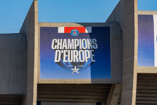 Parc des Princes (Park of Princes) stadium of FC Paris Saint-Germain, France