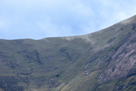 Cloud-Covered Mountain Landscape in Munnar, Kerala