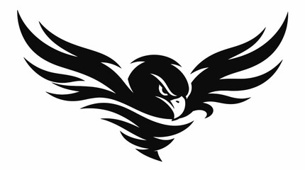 Swooping Eagle Bird Mascot Logo Design © r.siti88