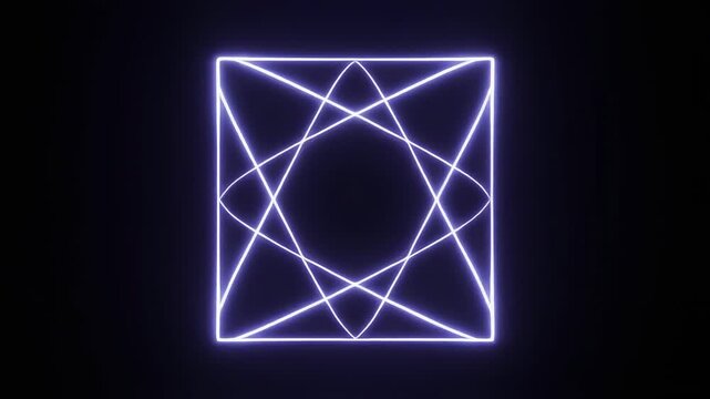 Abstract glowing neon jellyfish floating in dark cosmic space